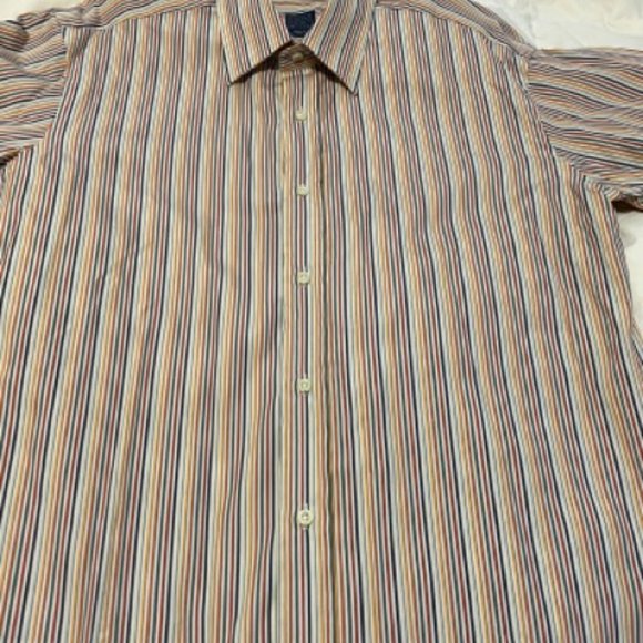 Thomas Elliott Milan Men's Colorful Striped Shirt - Picture 2 of 8